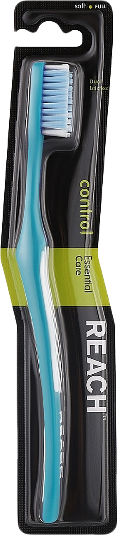 Зубная щетка Reach Полный контроль Средняя/Control Medium Toothbrush голубая 1 шт. (8801051803494) - Фото 1