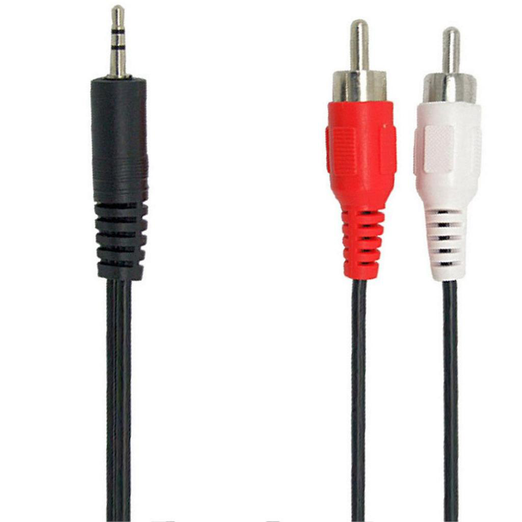 Кабель 3.5 мм - RCA REAL-EL Audio Pro mini-jack 3.5мм(M)-2xRCA(M) 1.8m Black (EL123500042) - Фото 1