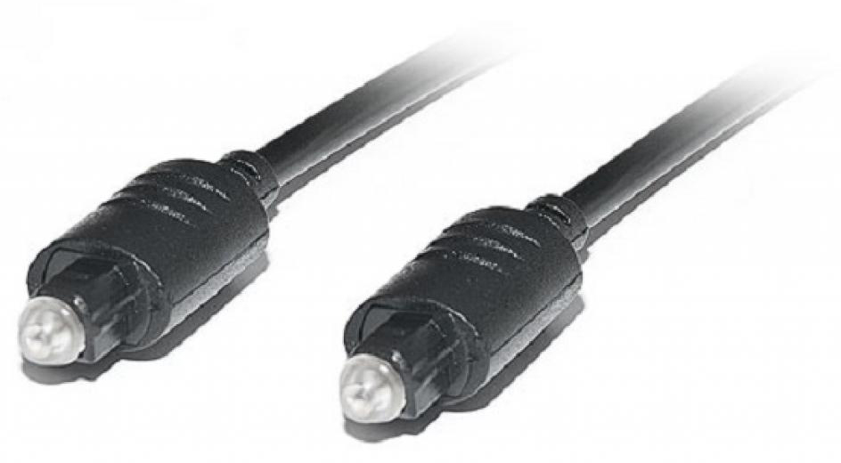 Кабель оптический REAL-EL Optical Toslink 1m Black (EL123500036) - Фото 1