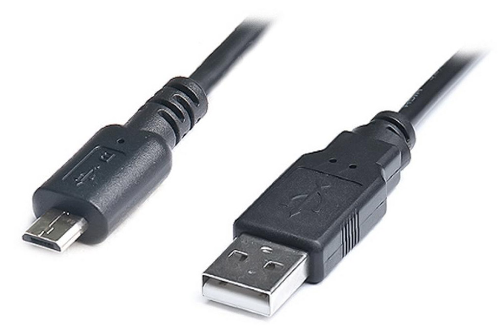 Кабель REAL-EL Premium USB2.0 AM-Micro USB 1m Black (EL123500031) - Фото 1