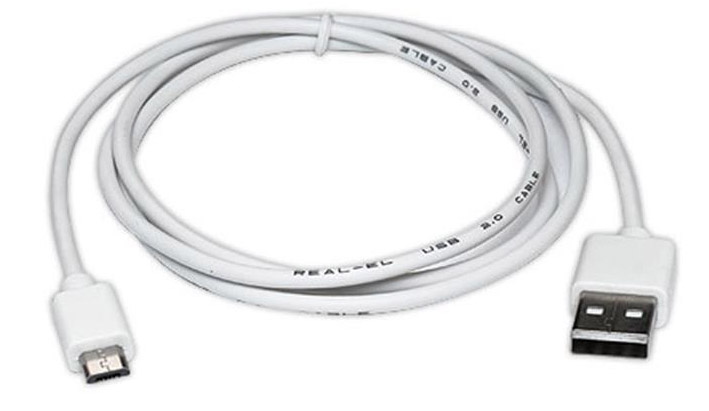 Кабель REAL-EL Pro USB 2.0 AM-micro USB type B 1m White (EL123500024) - Фото 1