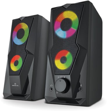 Компьютерная акустика компактная 2.0 REAL-EL S-111 Black - Фото 1