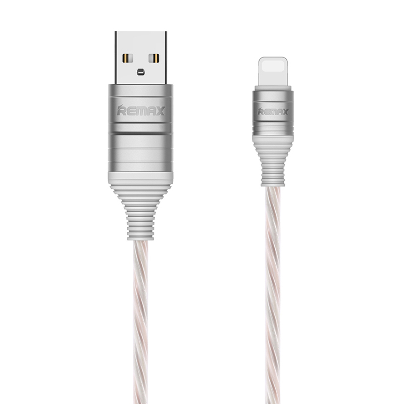 Кабель синхронизации данных Remax EL (Ultimate Edition) Lightning 2.1A Data/Charge 1m White (RC-130I-WHITE) - Фото 1
