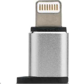 Переходник Remax Visual MicroUSB to Lightning Silver (RA-USB2-SILVER) - Фото 1