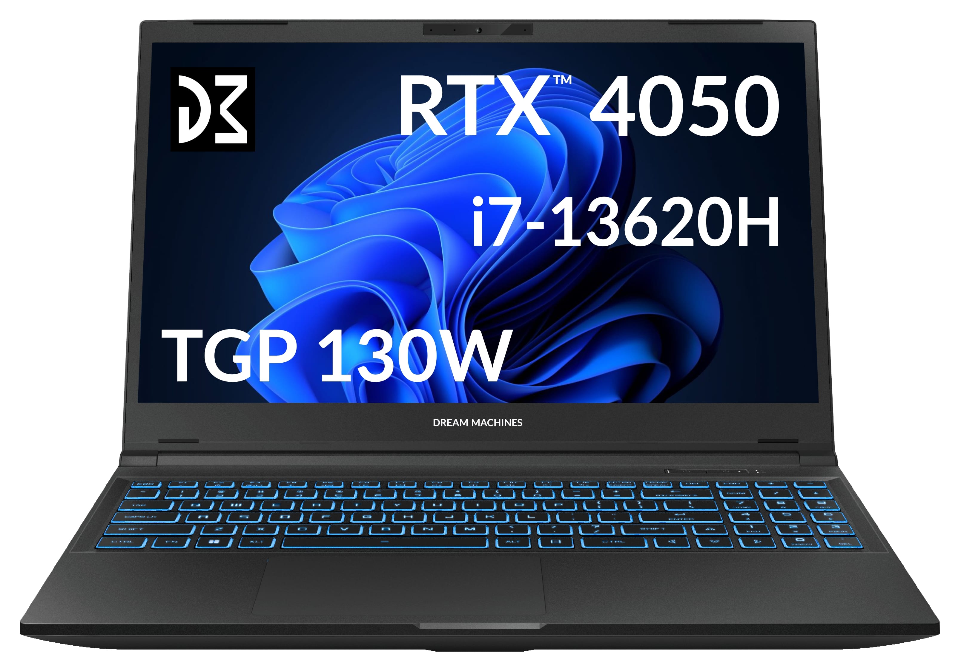 Ноутбук игровой Dream Machines CI7-13620H (RG4050-15UA61) Black - Фото 1