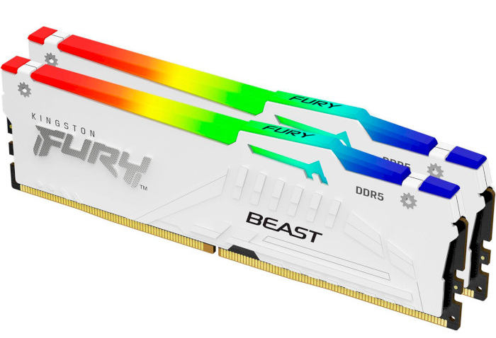 Память DDR Kingston Fury Beast RGB DDR5-5200 64GB (2x32GB) CL40-40-40 1.25V XMP (KF552C40BWAK2-64) - Фото 1