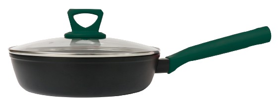 Сковорода универсальная Ringel Herbal 28 см с/крышкой (RG-1101-28/h/L) - Фото 1