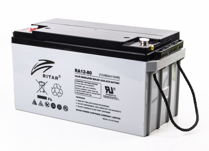 Аккумулятор для ИБП Ritar AGM 12V-80Ah (RA12-80) - Фото 1