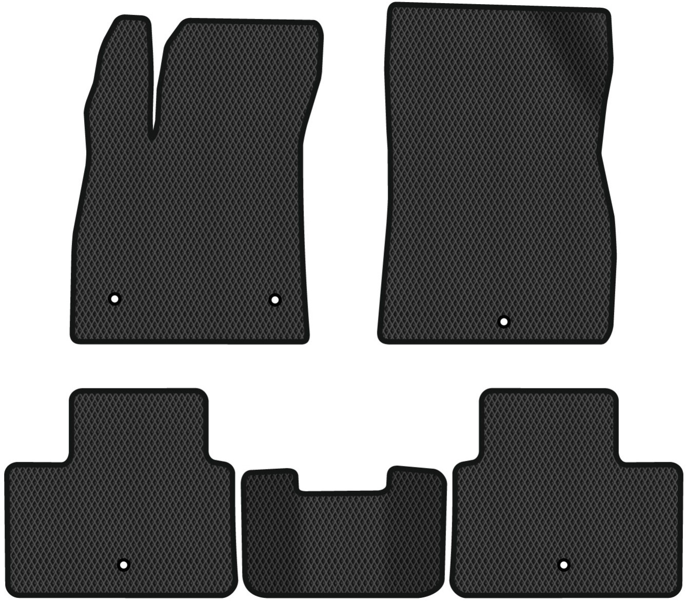 EVA килимки в салон авто EVAtech для SM6 AT Renault Samsung Motors 2015 1 покоління Sedan Korea (RS14068C5RD5RBB) - Фото 1