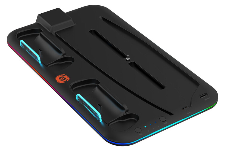 Подставка для PS5 Canyon CS-51 RGB Slim/DE Black (CND-CSPS5B-1) - Фото 1