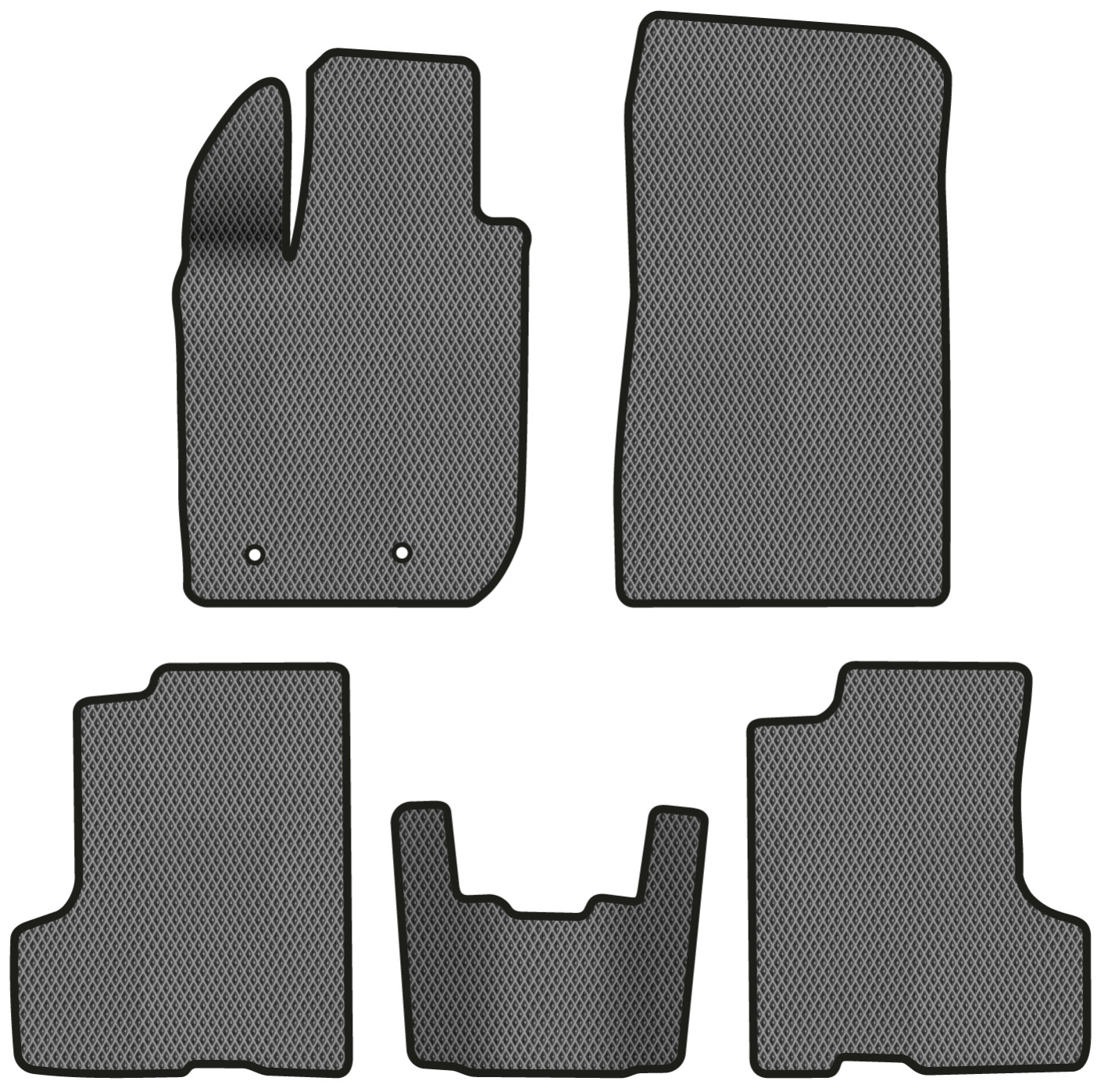 EVA килимки в салон авто EVAtech для Duster (HM) AT Renault 2018 2 покоління SUV EU RT11403C5RD2RGB - Фото 1