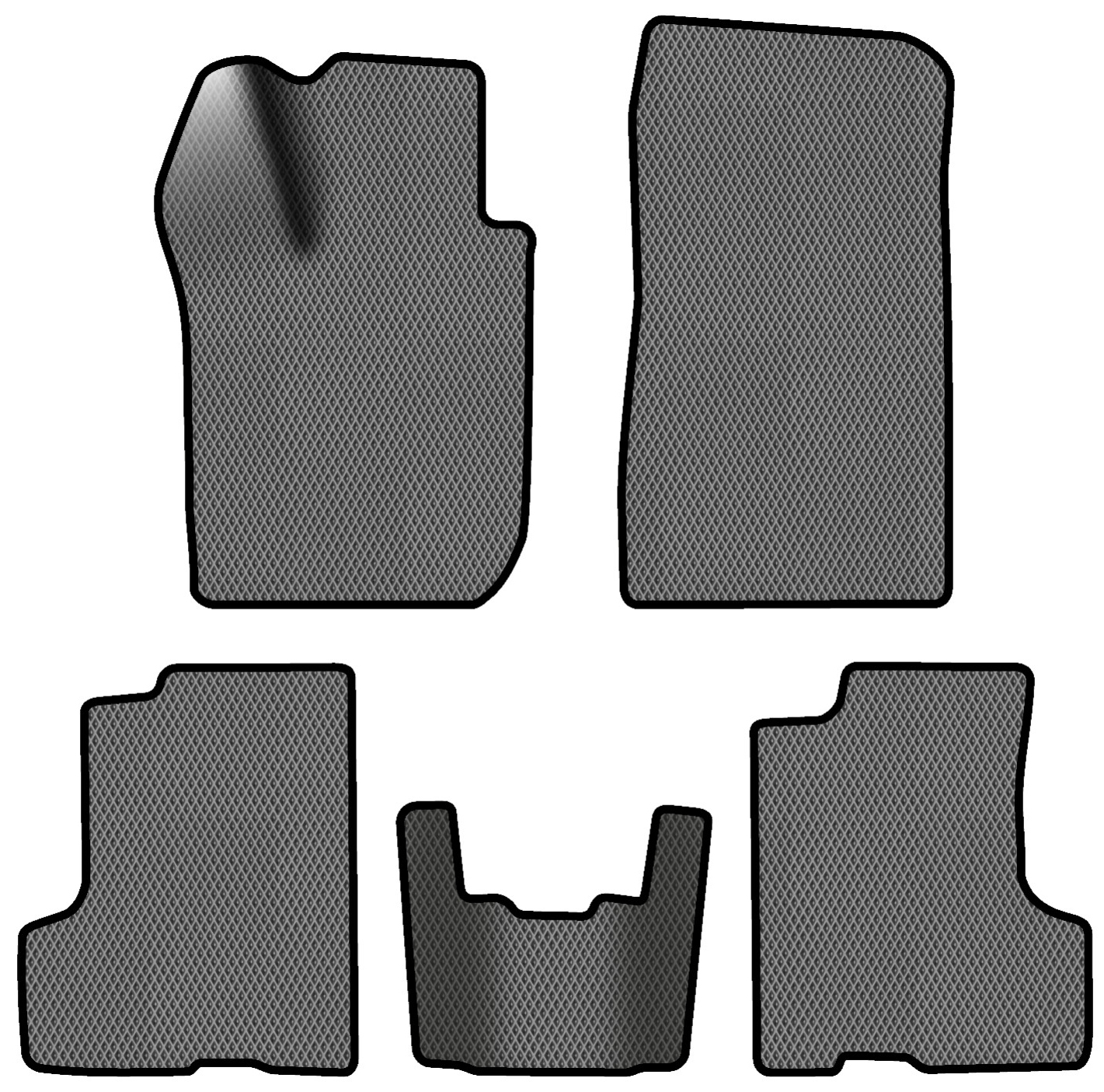 EVA килимки в салон авто EVAtech для Duster (HM) AT Renault 2018 2 покоління SUV EU RT11403CD5RGB - Фото 1