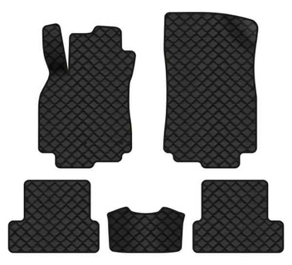 Килимки з екошкіри в салон авто EVAtech ECO Megane (III) 3-doors AT Renault 2008-2016 3 покоління Htb EU RT33124CLV5RN2BBB - Фото 1