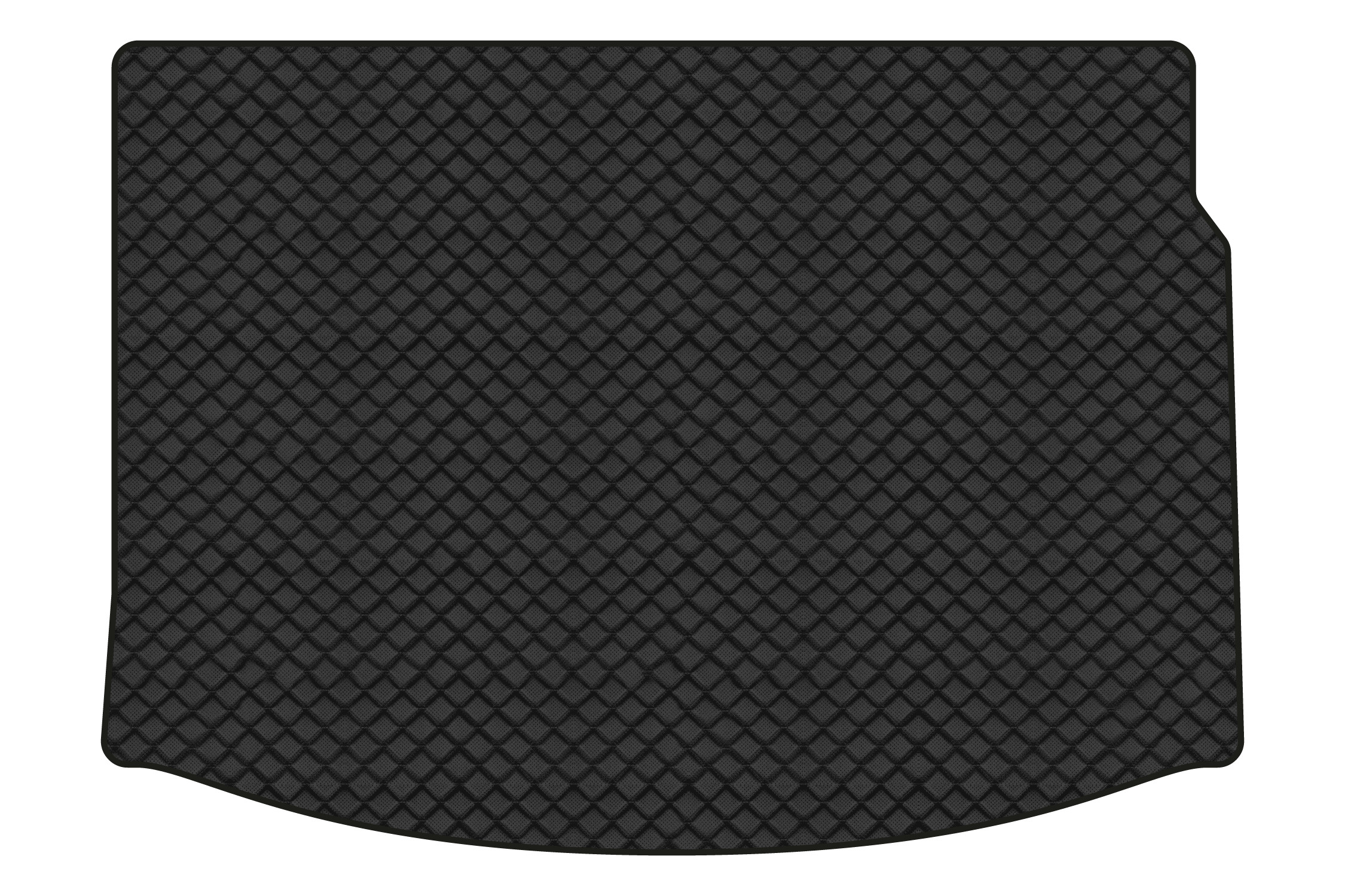 Килимок з екошкіри в багажник авто EVAtech ECO для Megane (III) 3-doors AT Renault 2008-2016 3 покоління Htb EU RT33135B1BBB - Фото 1