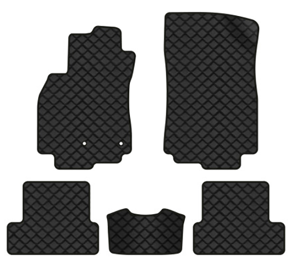 Килимки з екошкіри в салон авто EVAtech ECO Megane (III) 3-doors AT Renault 2008-2016 3 покоління Htb EU RT33135CBV5AV2BBB - Фото 1