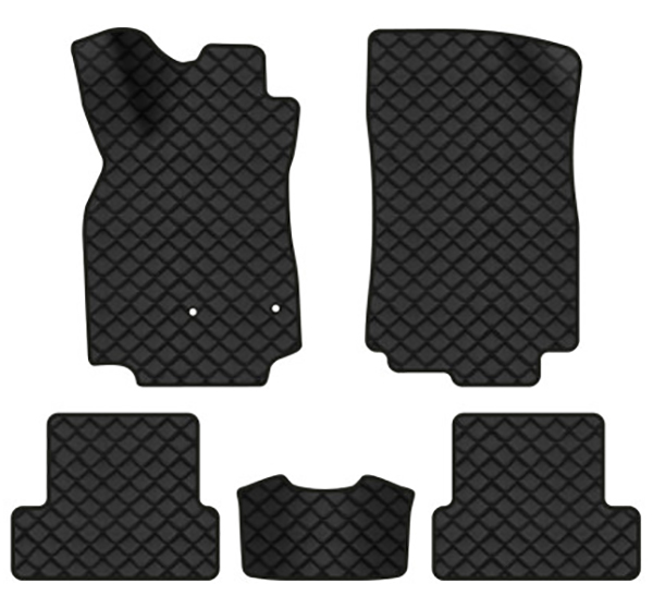 Килимки з екошкіри в салон авто EVAtech ECO Megane (III) 3-doors AT Renault 2008-2016 3 покоління Htb EU RT33135CDS5AV2BBB - Фото 1