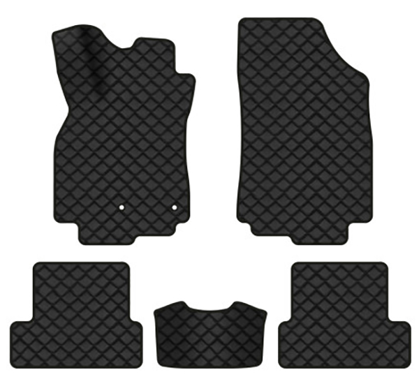 Килимки з екошкіри в салон авто EVAtech ECO Megane (III) 3-doors AT Renault 2008-2016 3 покоління Htb EU RT33135CEV5AV2BBB - Фото 1