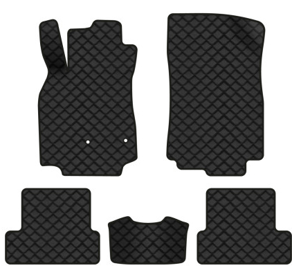 Килимки з екошкіри в салон авто EVAtech ECO Megane (III) 3-doors AT Renault 2008-2016 3 покоління Htb EU RT33135CLS5AV2BBB - Фото 1