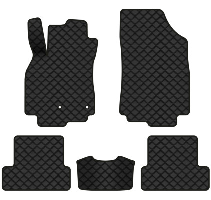 Килимки з екошкіри в салон авто EVAtech ECO Megane (III) 3-doors AT Renault 2008-2016 3 покоління Htb EU RT33135CVV5AV2BBB - Фото 1