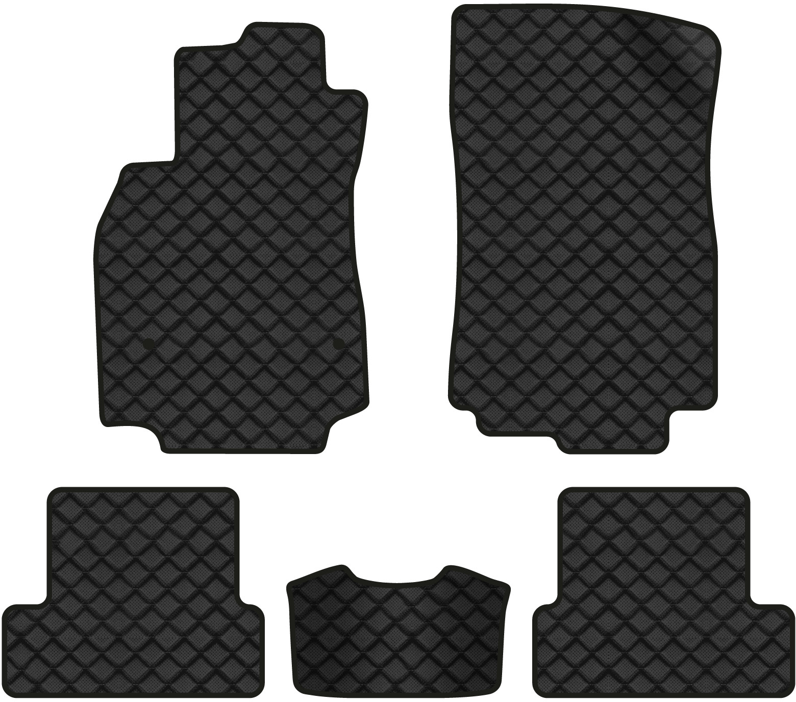 Килимки з екошкіри в салон авто EVAtech ECO для Megane (III) 5-doors AT Renault 2008-2016 3 покоління Htb EU RT33180CBS5RN2BBB - Фото 1