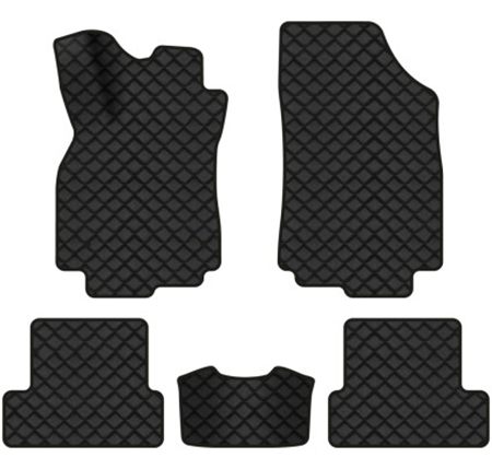 Килимки з екошкіри в салон авто EVAtech ECO для Megane (III) 5-doors AT Renault 2008-2016 3 покоління Htb EU RT33180CEV5RN2BBB - Фото 1