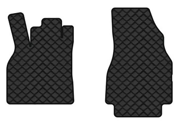 Коврики из экокожи в салон авто передние EVAtech ECO для Megane (II) 3-doors Renault 2002-2009 2 поколение Htb EU RT33325AV2BBB - Фото 1