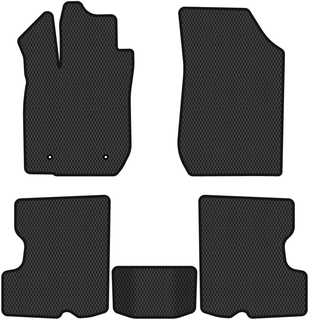 EVA килимки в салон авто EVAtech для Sandero StepWay Renault 2008-2012 1 покоління Htb EU RT33528CV5CP2RBB - Фото 1