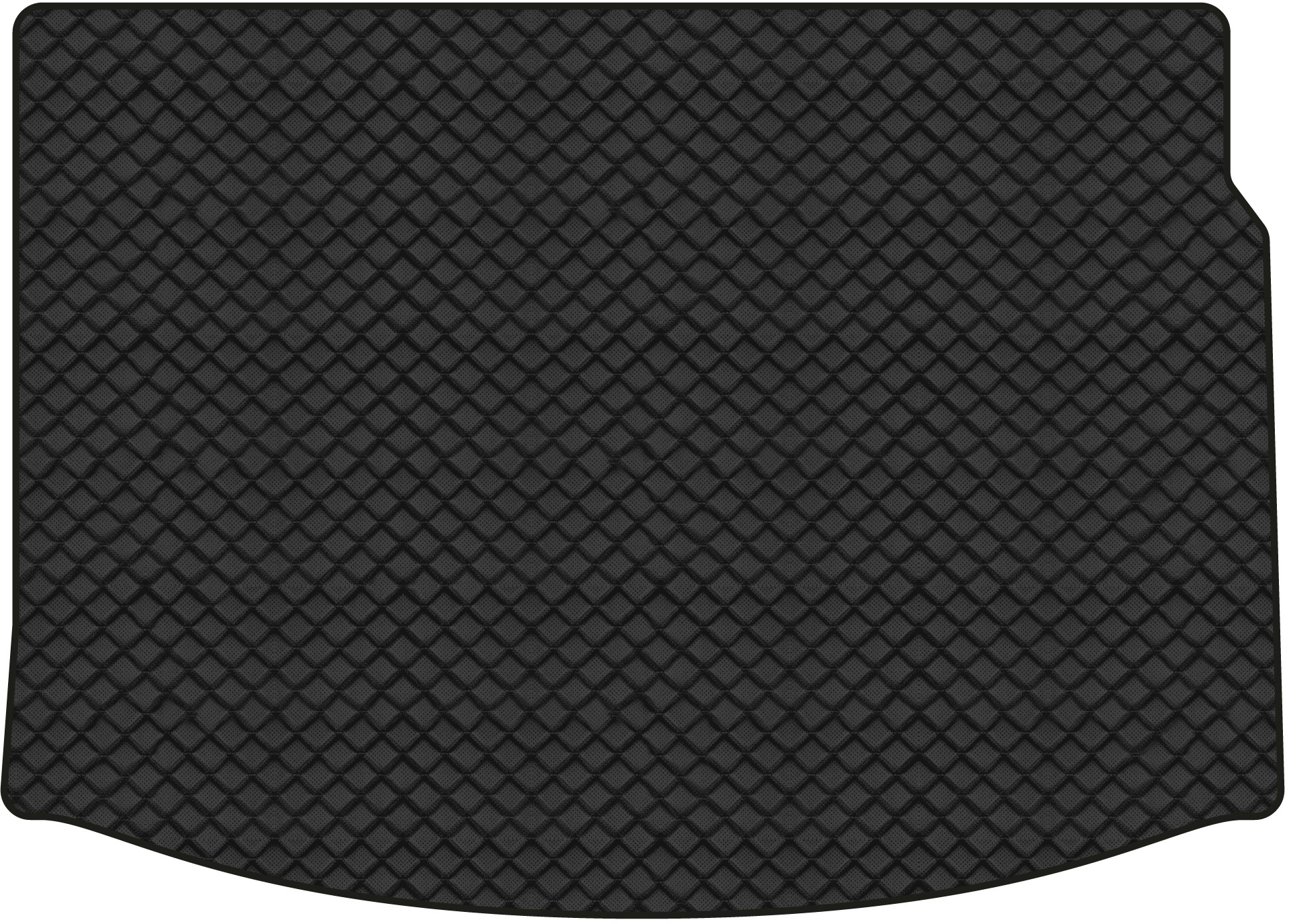 Килимок з екошкіри в багажник авто EVAtech ECO для Megane (III) 3-doors MT Renault 2008-2016 3 покоління Htb EU RT3636B1BBB - Фото 1