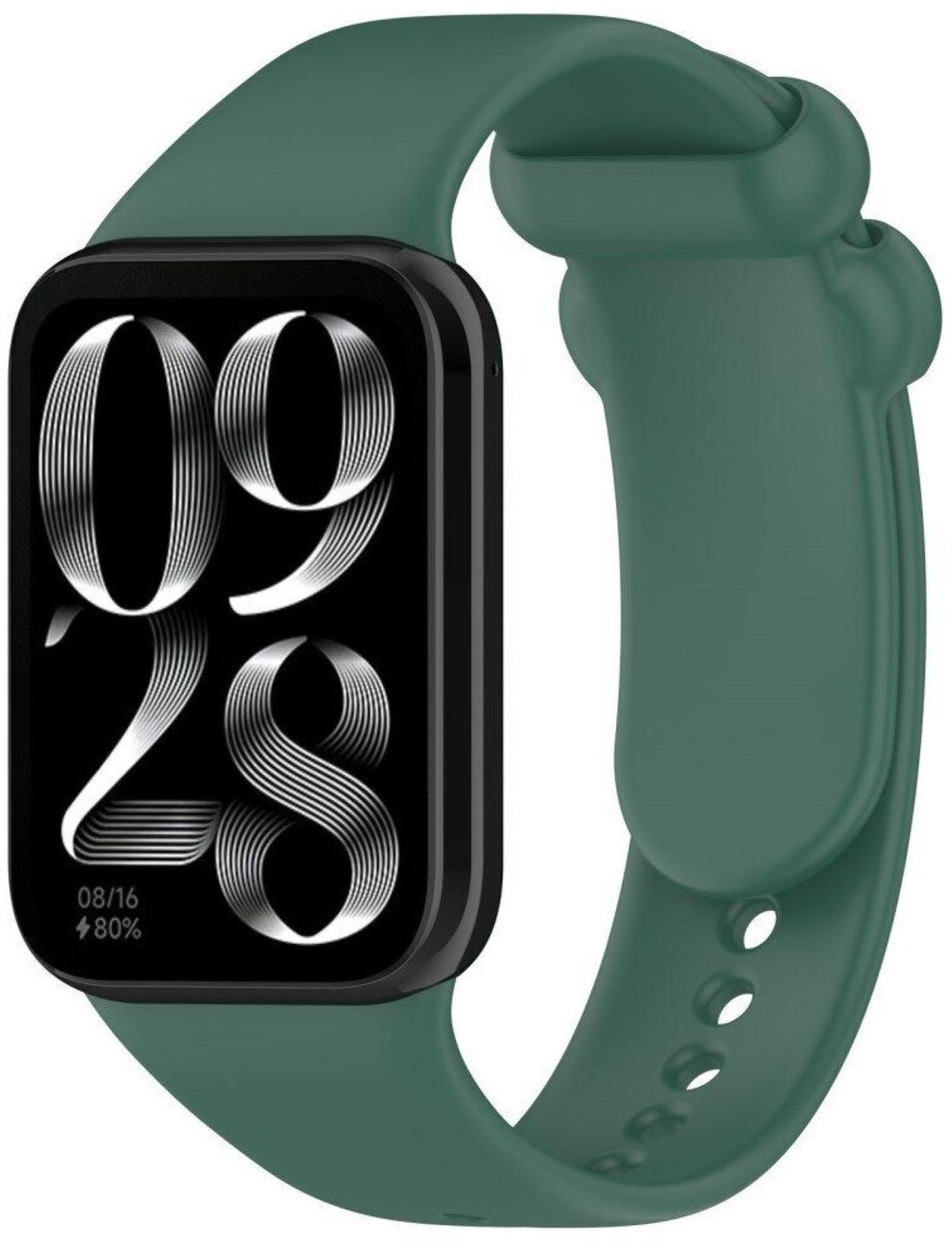 Ремешок для фитнес-браслета BeCover for Xiaomi Mi Smart Band 8 Pro Dark Green (710211) - Фото 1