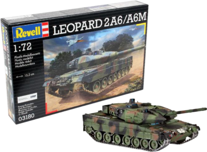 Набір для моделювання техніки Revell Танк Леопард 2A6/A6M 1:72 (RVL-03180) - Фото 1