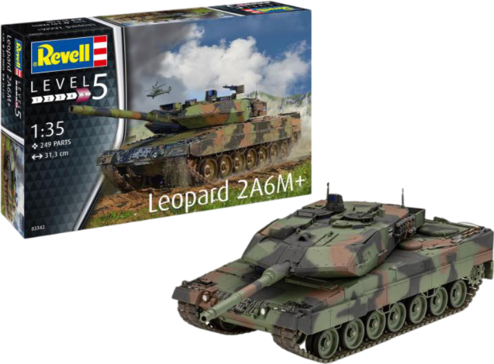 Набір для моделювання техніки Revell Танк Леопард 2 A6M+ 1:35 (RVL-03342) - Фото 1