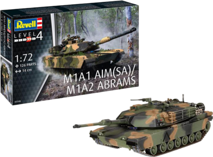 Набір для моделювання техніки Revell Танк Абрамс M1A1 AIM(SA)/ M1A2 1:72 (RVL-03346) - Фото 1