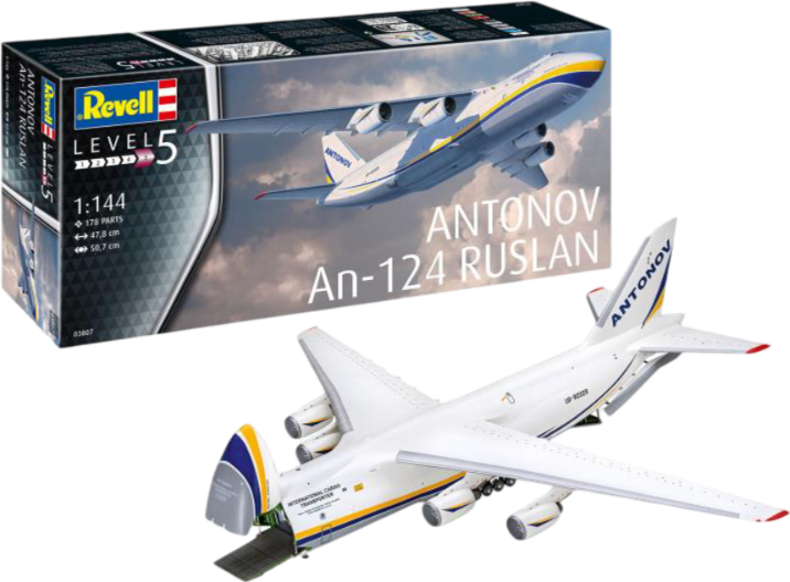 Набір для моделювання техніки Revell Вантажний літак АН-124 Руслан 1:144 (RVL-03807) - Фото 1