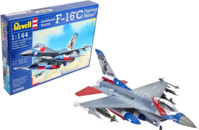 Набір для моделювання техніки Revell Винищувач F-16C Fighting Falcon 1:144 (RVL-03992) - Фото 1