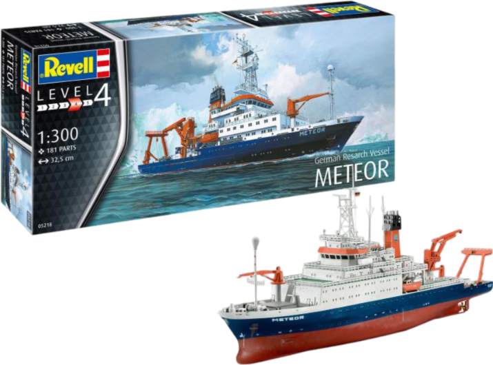 Набір для моделювання техніки Revell Німецький дослідницкий корабель Метеор 1:300 (RVL-05218) - Фото 1