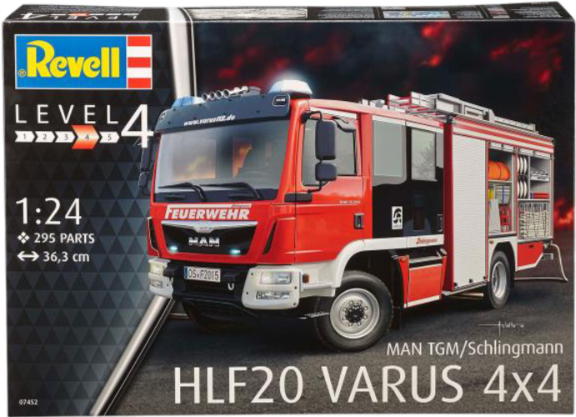 Набір для моделювання техніки Revell Пожежна машина VARUS 4x4 1:24 (RVL-07452) - Фото 1