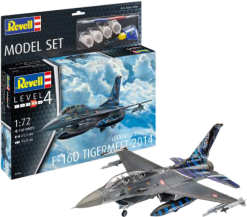 Набір для моделювання техніки Revell набір Літак F-16D Tigermeet 2014 1:72 (RVL-63844) - Фото 1