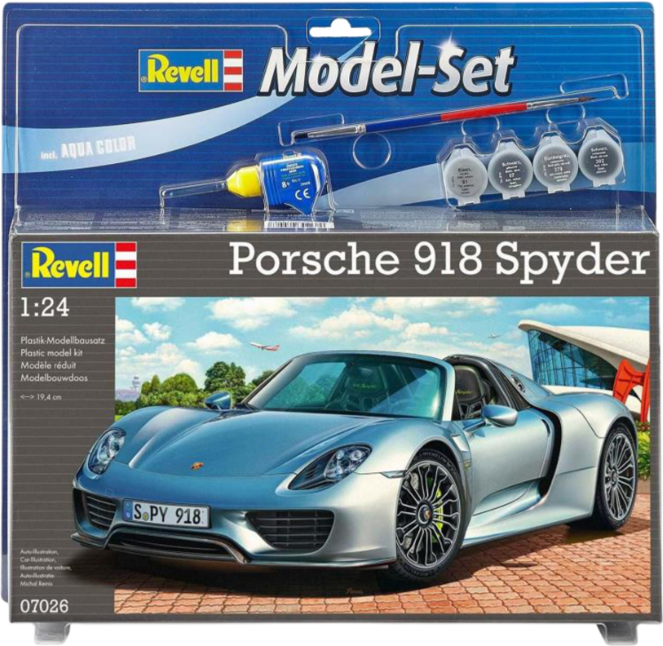 Набір для моделювання техніки Revell набір Автомобіль Porsche 918 Spyder 1:24 (RVL-67026) - Фото 1