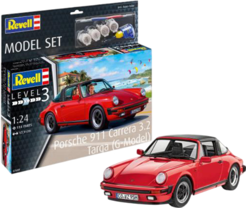Набір для моделювання техніки Revell набір Автомобіль Porsche 911 Carrera 3.2 Targa 1:24 (RVL-67689) - Фото 1
