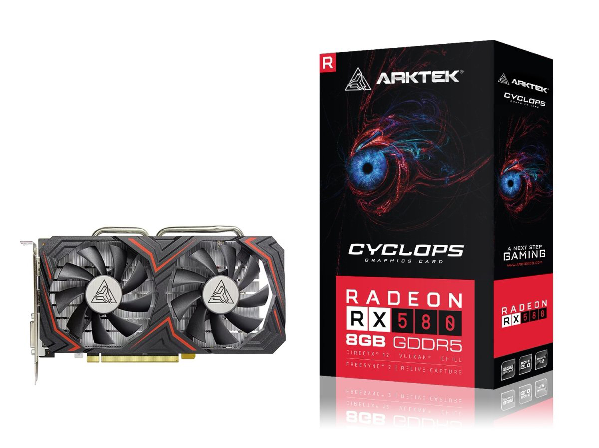 Відеокарта Arktek RX 580 8GB GDDR5 (AKR580D5S8GH1) - Фото 1