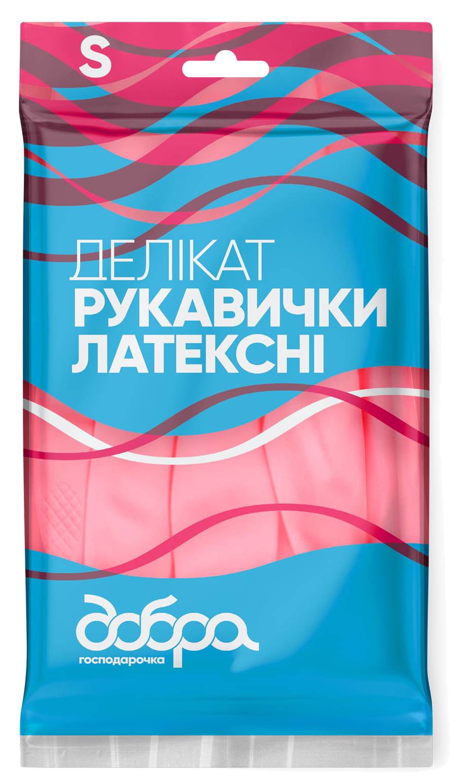 Перчатки латексные Добра господарочка ДЕЛИКАТ размер S (4820086523677) - Фото 1
