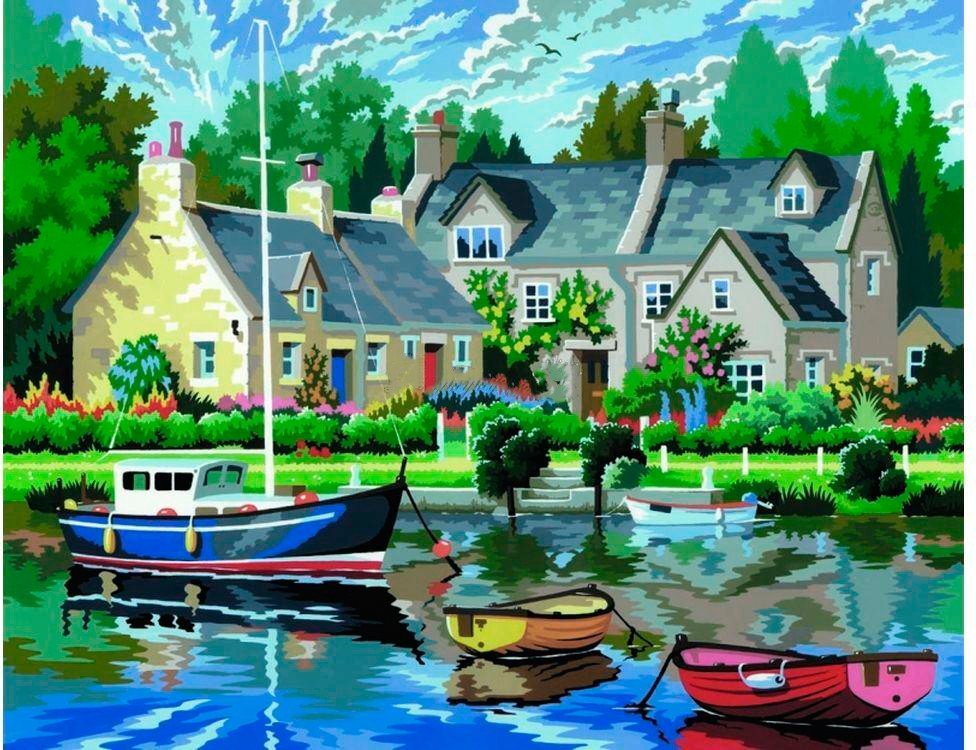 Картина по номерам Sequin Art Спокойная гавань (SA0130) купить - цена ...