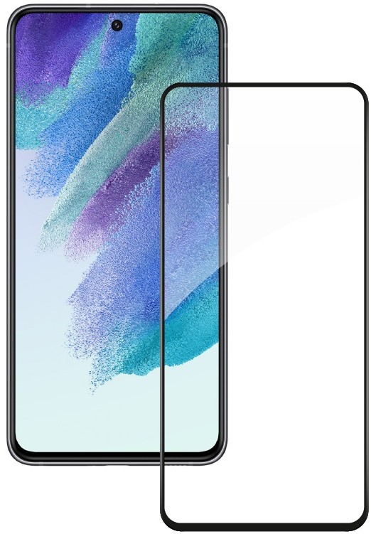Защитное стекло для смартфона ACCLAB Full Glue for Samsung S21FE Black (1283126521683) - Фото 1