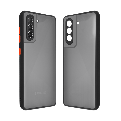 Уценка - Чехол для смартфона MakeFuture Frame Matte PC+TPU Samsung S21 Plus Black (MCMF-SS21PBK) - Фото 1