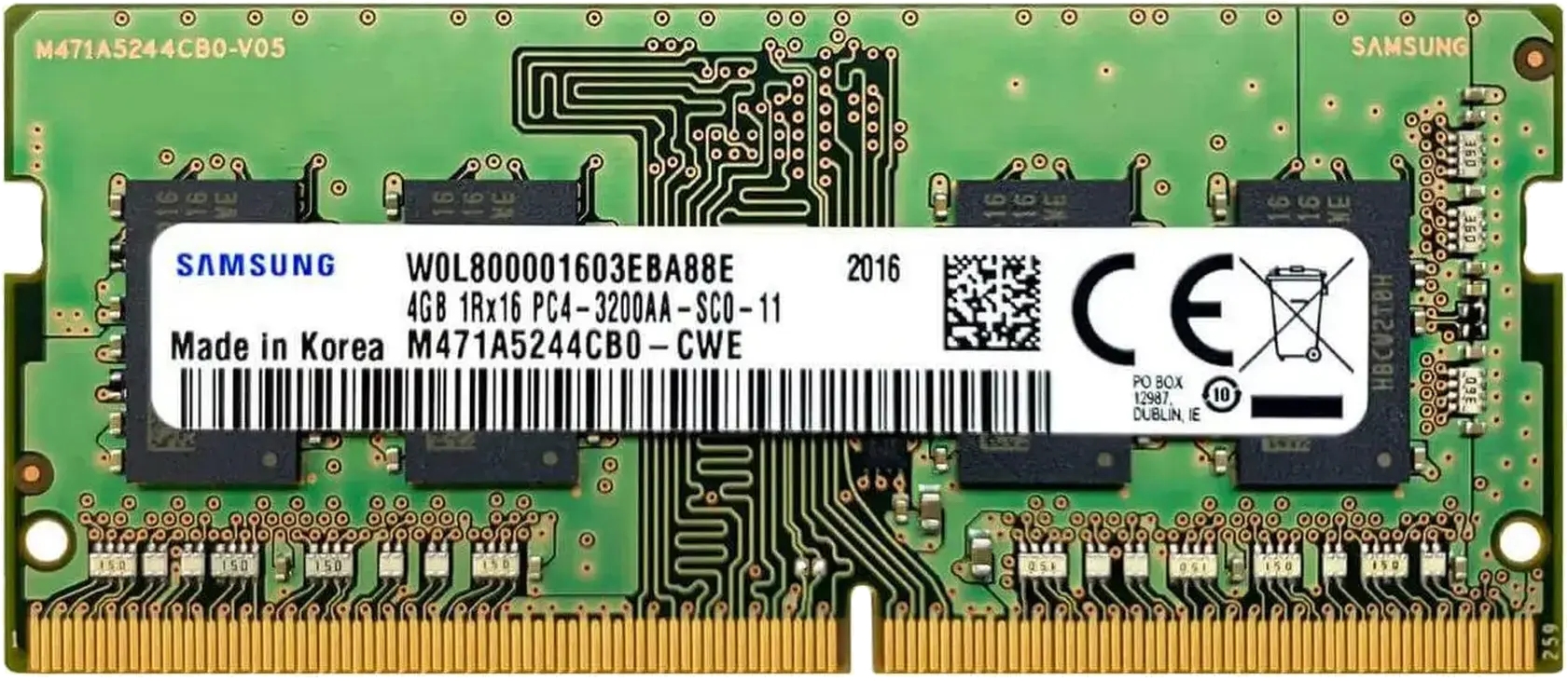 Память DDR Samsung SODIMM DDR4 4GB 3200MHz (M471A5244CB0-CWE) купить ...