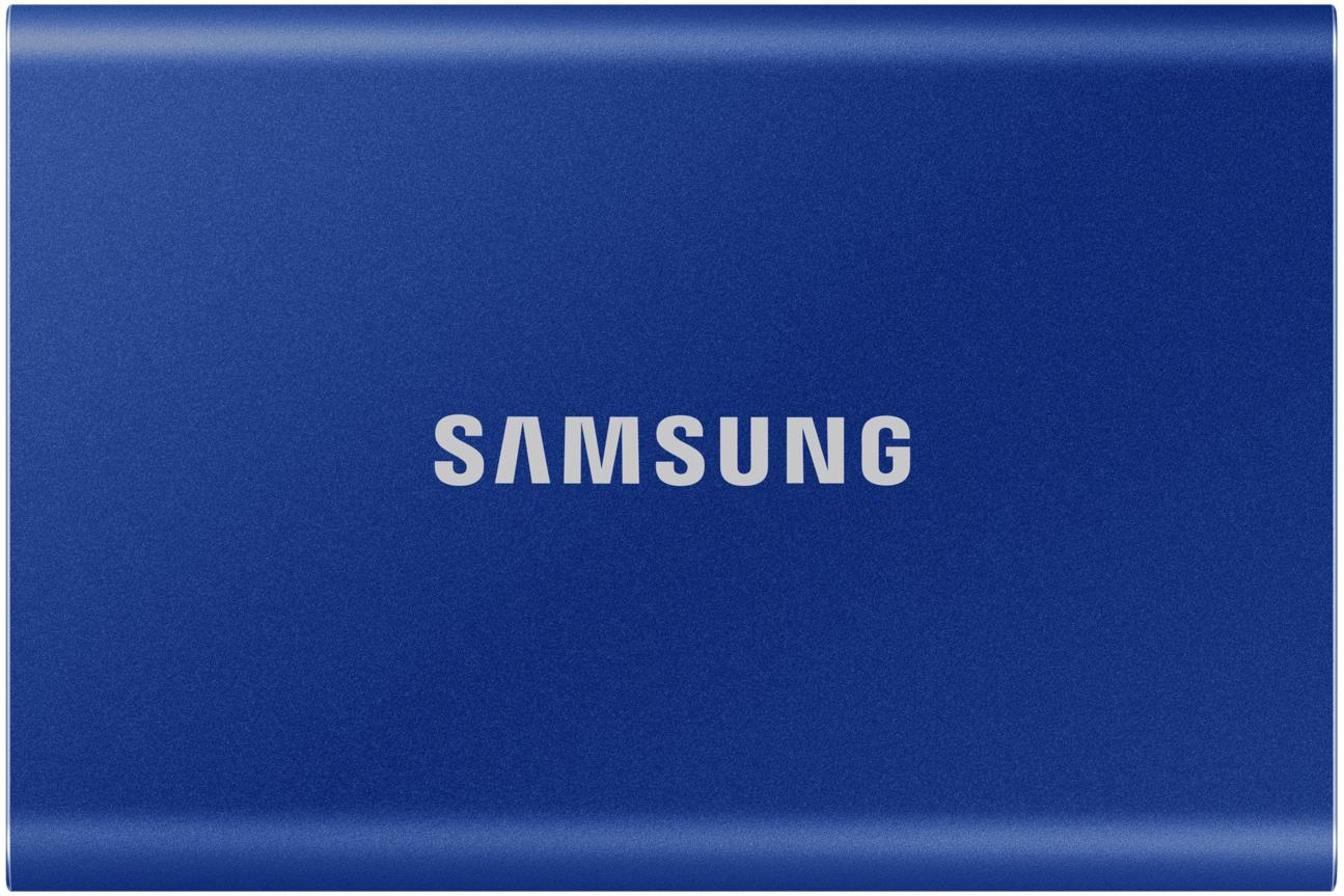 SSD-накопитель внешний Samsung T7 Blue 500 GB (MU-PC500H/WW) - Фото 1