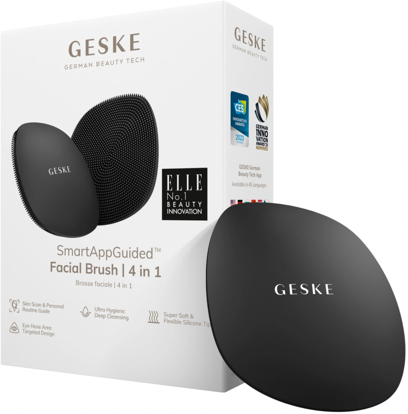 Щітка для чищення обличчя GESKE Facial Brush 4 в 1 сірий (GK000018GY01) - Фото 1