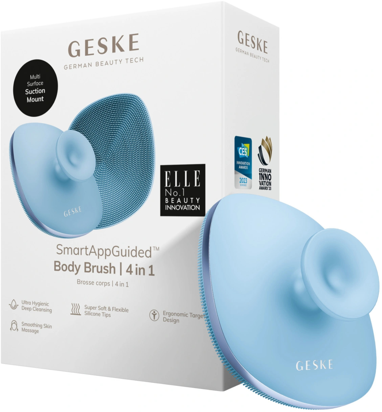 Щетка для тела GESKE Body Brush 4 в 1 аквамарин (GK000704AQ01) - Фото 1