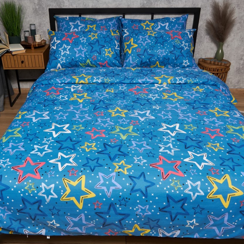 Купить Комплект постельного белья Moon&Star Бязь Gold Люкс Galaxy Dreams 175х210 нав. 2х70х70 (MS-820009282) - Фото 1 Комплект постельного белья Moon&Star Бязь Gold Люкс Galaxy Dreams 175х210 нав. 2х70х70 (MS-820009282) - Фото 1