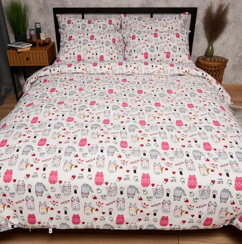 Купить Комплект постельного белья Moon&Star Бязь Gold Люкс Cute Cats 175х210 нав. 2х50х70 (MS-820009071) - Фото 1 Комплект постельного белья Moon&Star Бязь Gold Люкс Cute Cats 175х210 нав. 2х50х70 (MS-820009071) - Фото 1